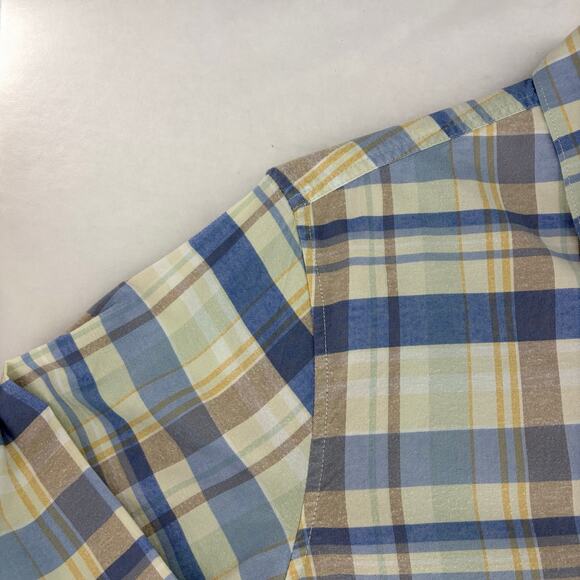 Tommy Bahama Mumbai Madras Plaid Cotton Blend Long Sleeve Shirt XL - Picture 8 of 12